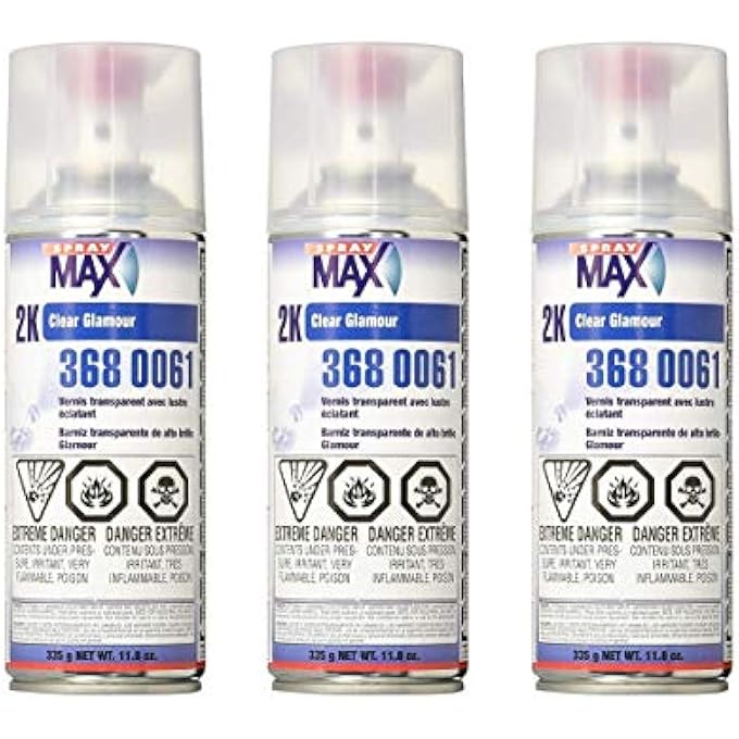 USC 2K GLAMOUR HIGH GLOSS AEROSOL CLEAR (3 PACK)
